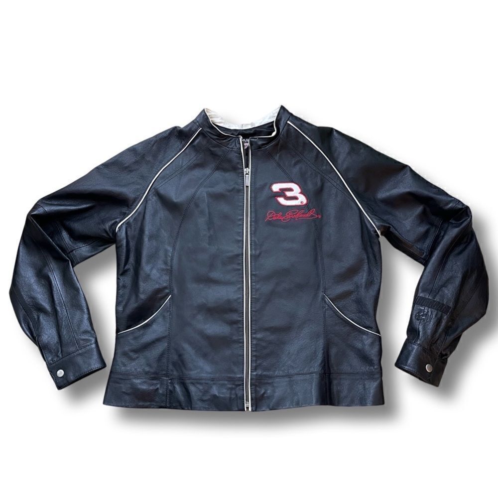 Vintage Dale Earnhardt Sr #3 Wilsons Leather Jacket Chase Authentics • XL